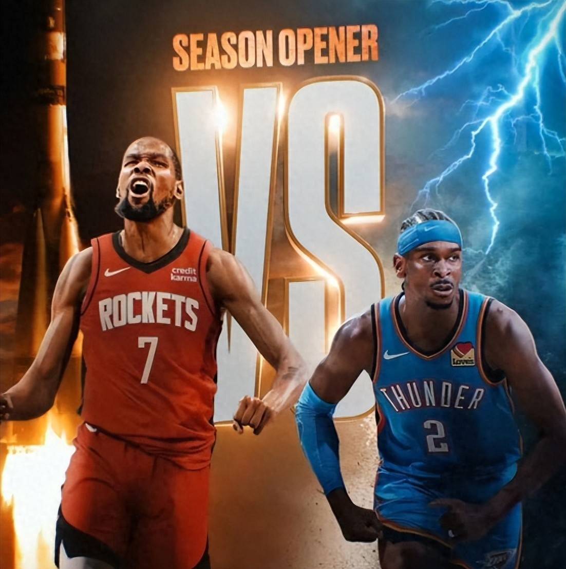NBA新赛季揭幕战公布！火箭迎战卫冕冠军，湖勇唱重头戏