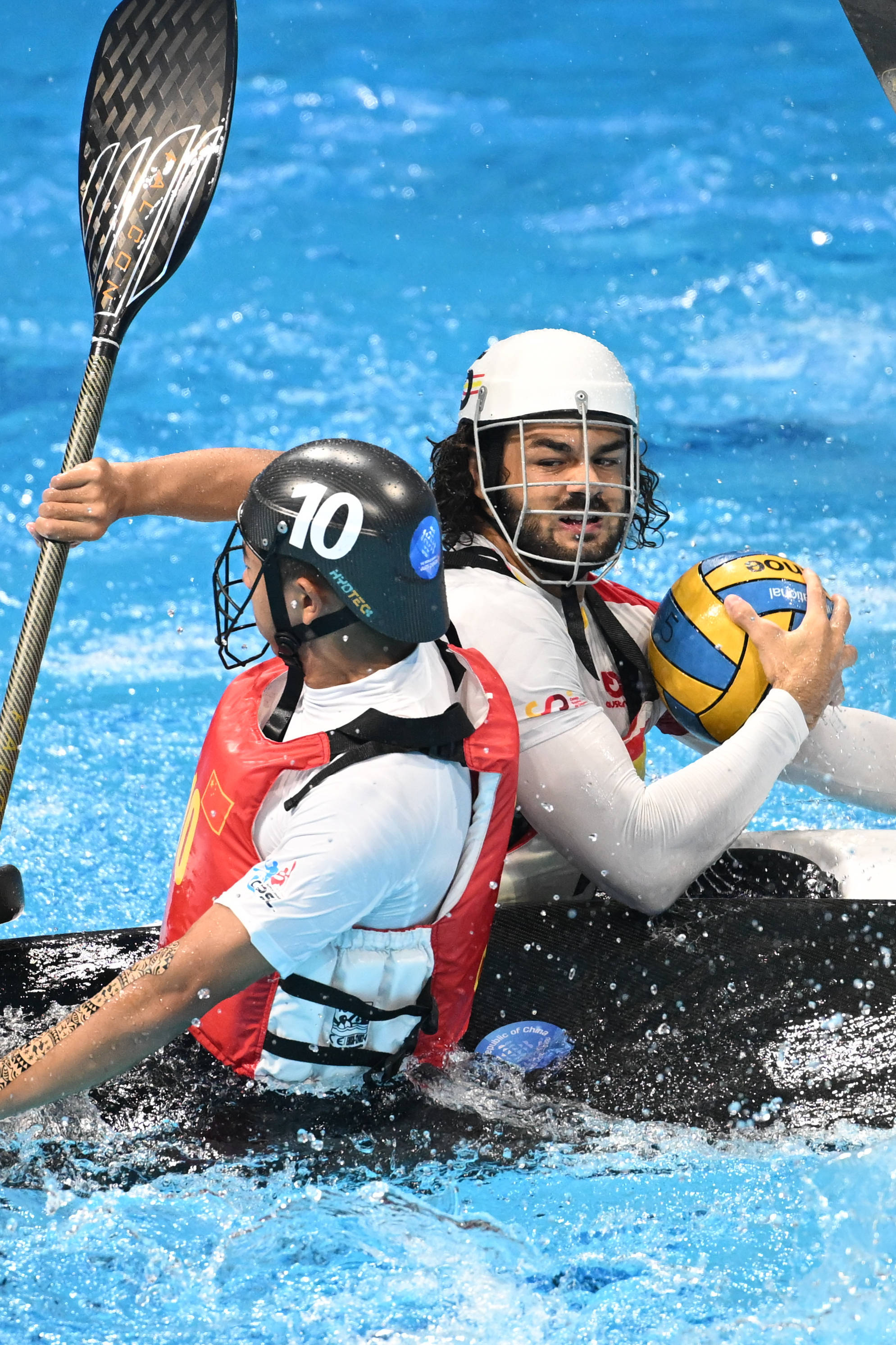 （成都世运会）皮艇球——男子第5-8名安慰赛半决赛：中国队不敌西班牙队