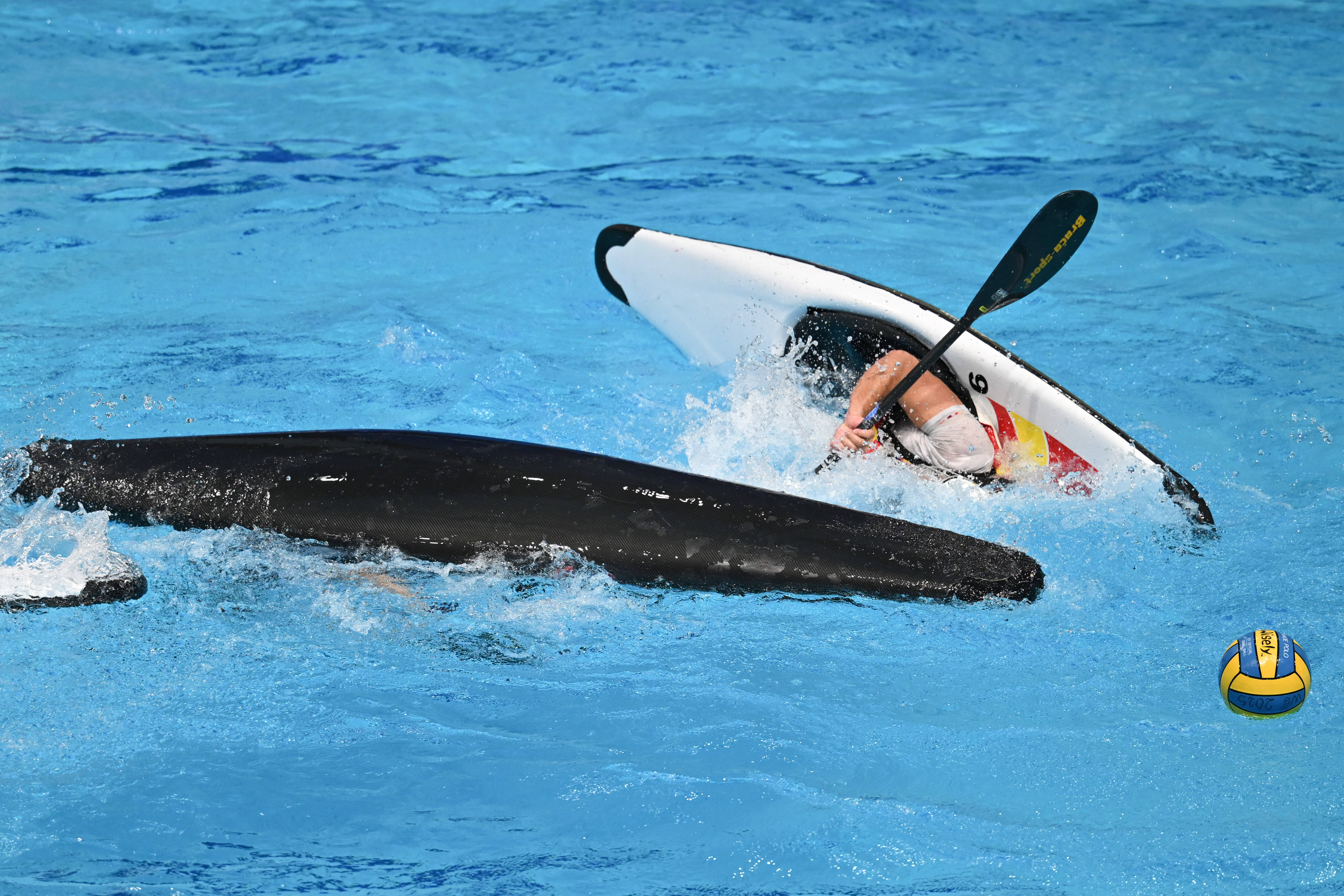 （成都世运会）皮艇球——男子第5-8名安慰赛半决赛：中国队不敌西班牙队